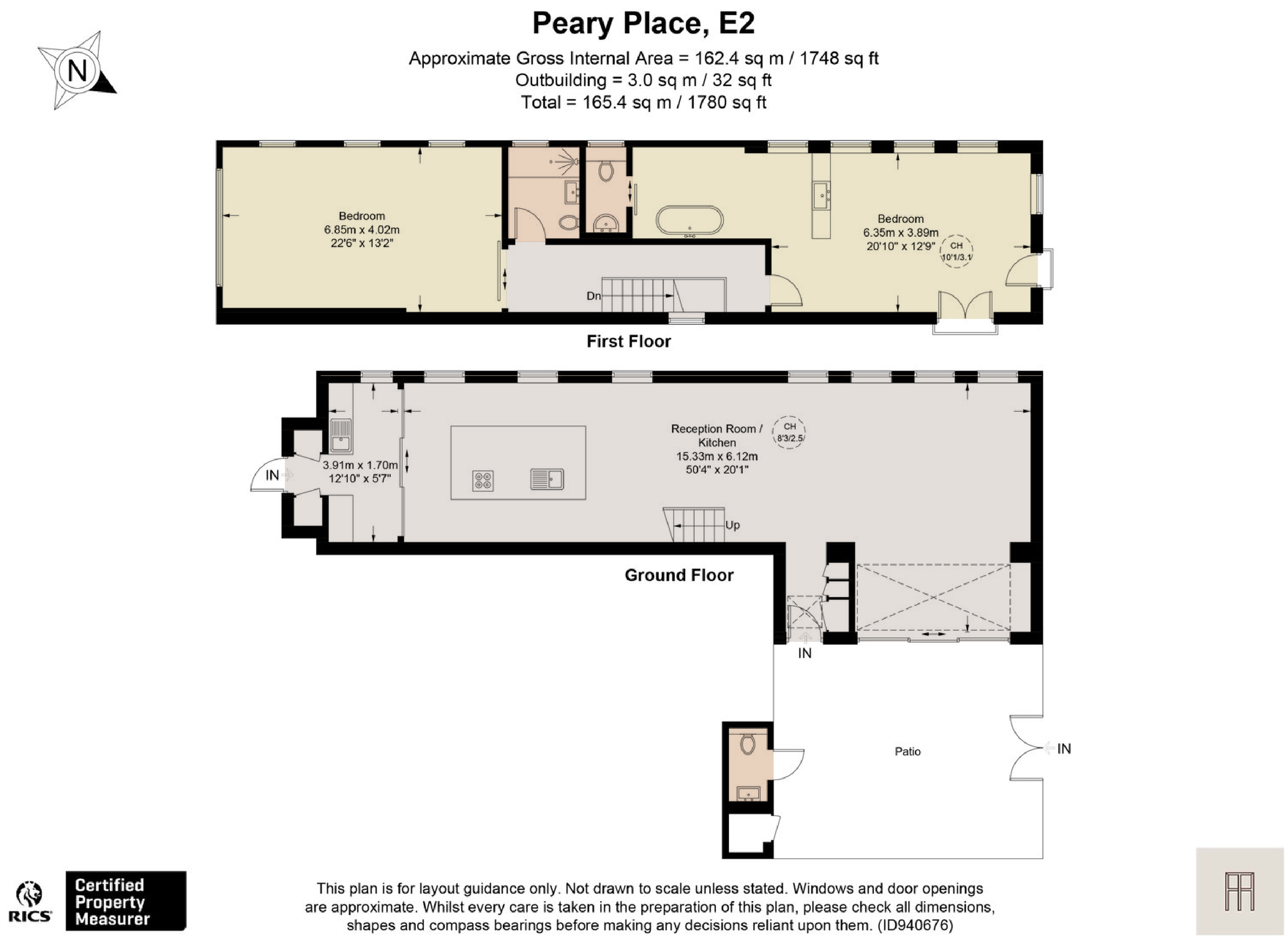 Peary Place, Bethnal Green floorplan