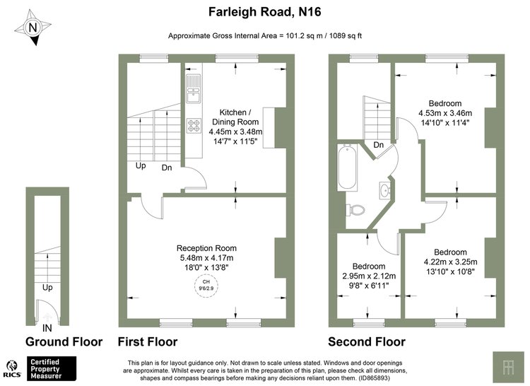 Farleigh Road, Hackney floorplan