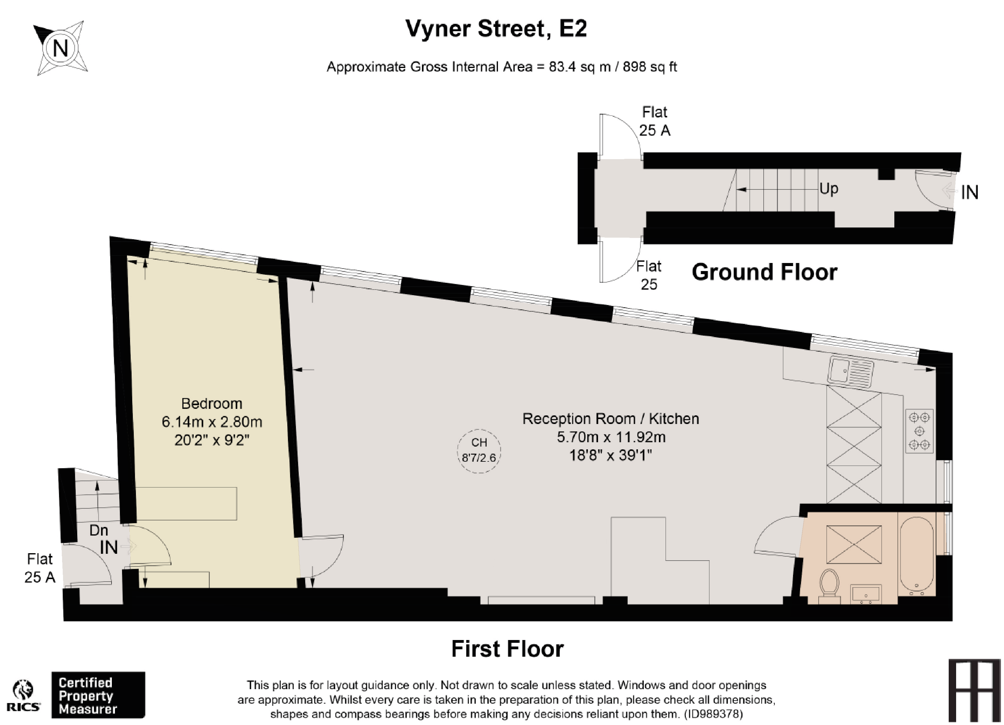 Vyner Street, Bethnal Green floorplan