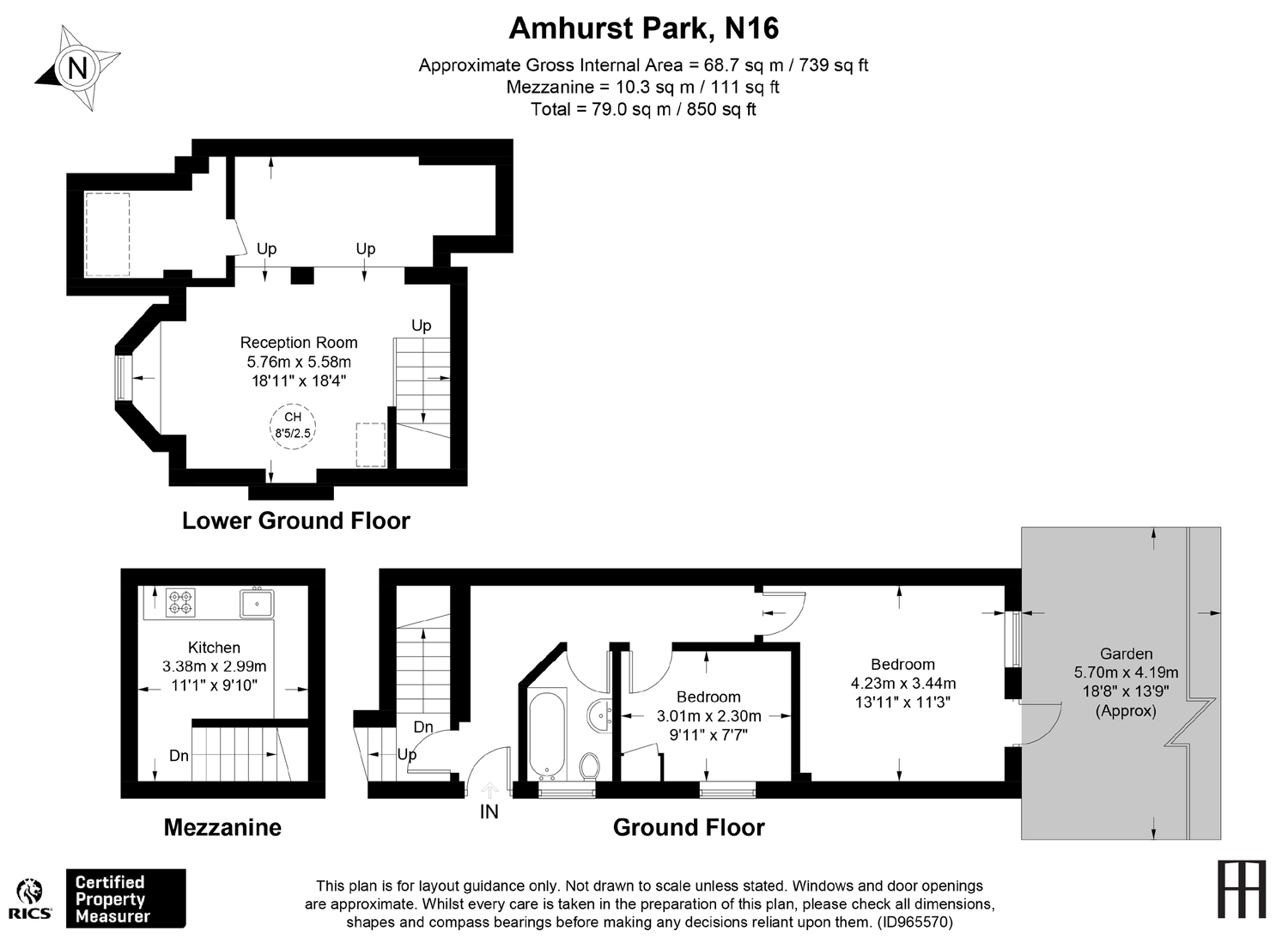 Amhurst Park, Stamford Hill floorplan