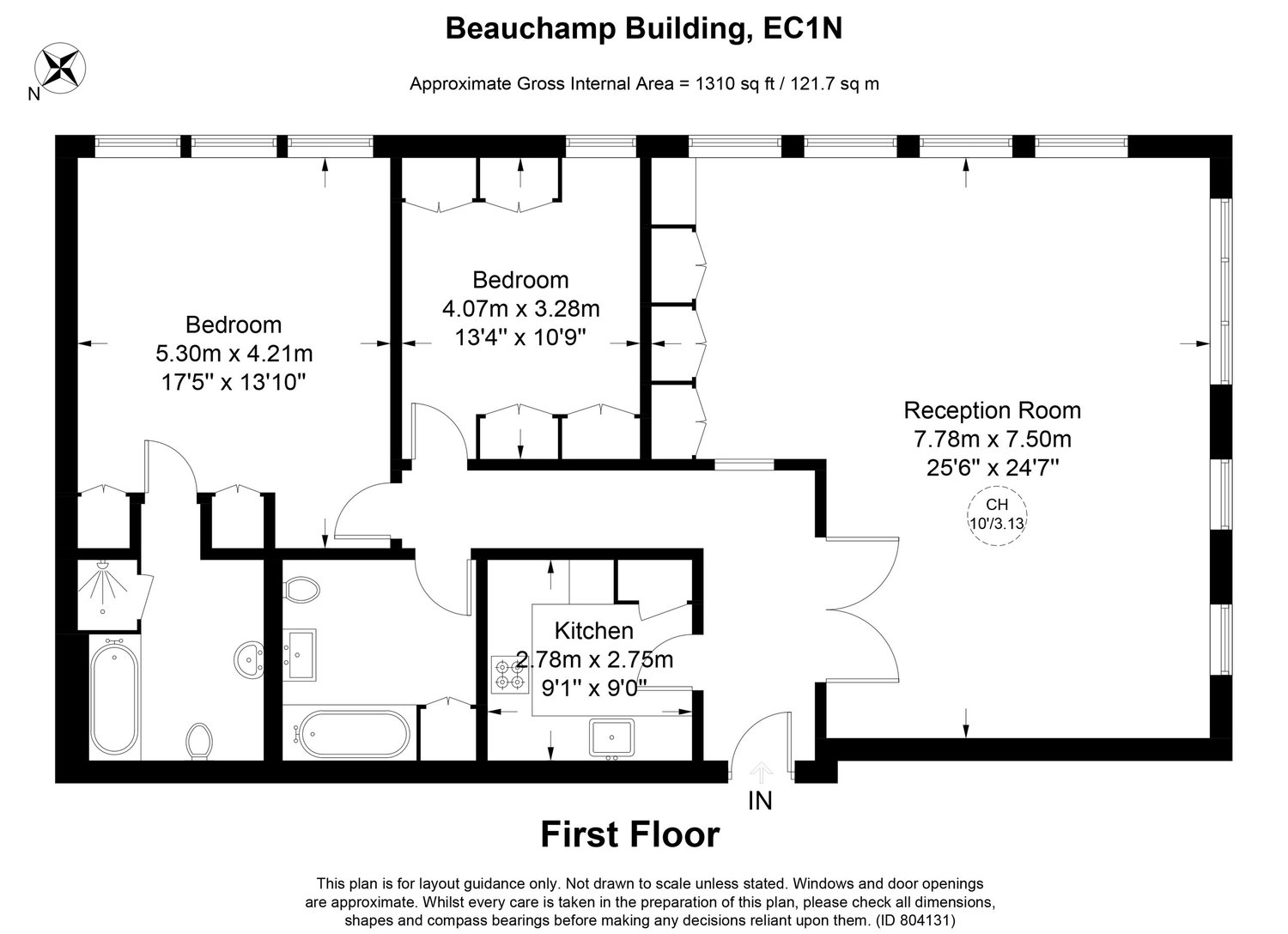 The Beauchamp Building, Holborn floorplan