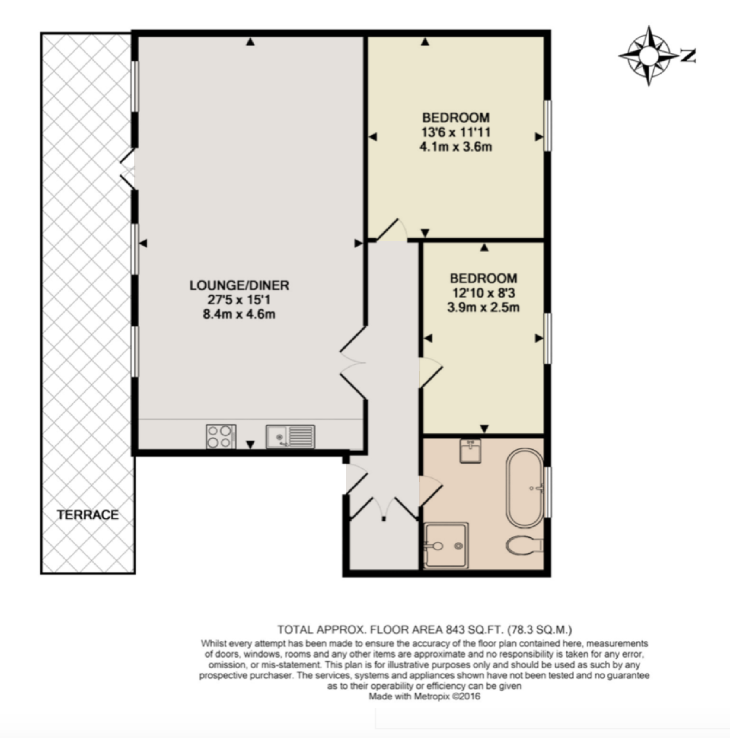 The Colonnades, Wilton Way floorplan