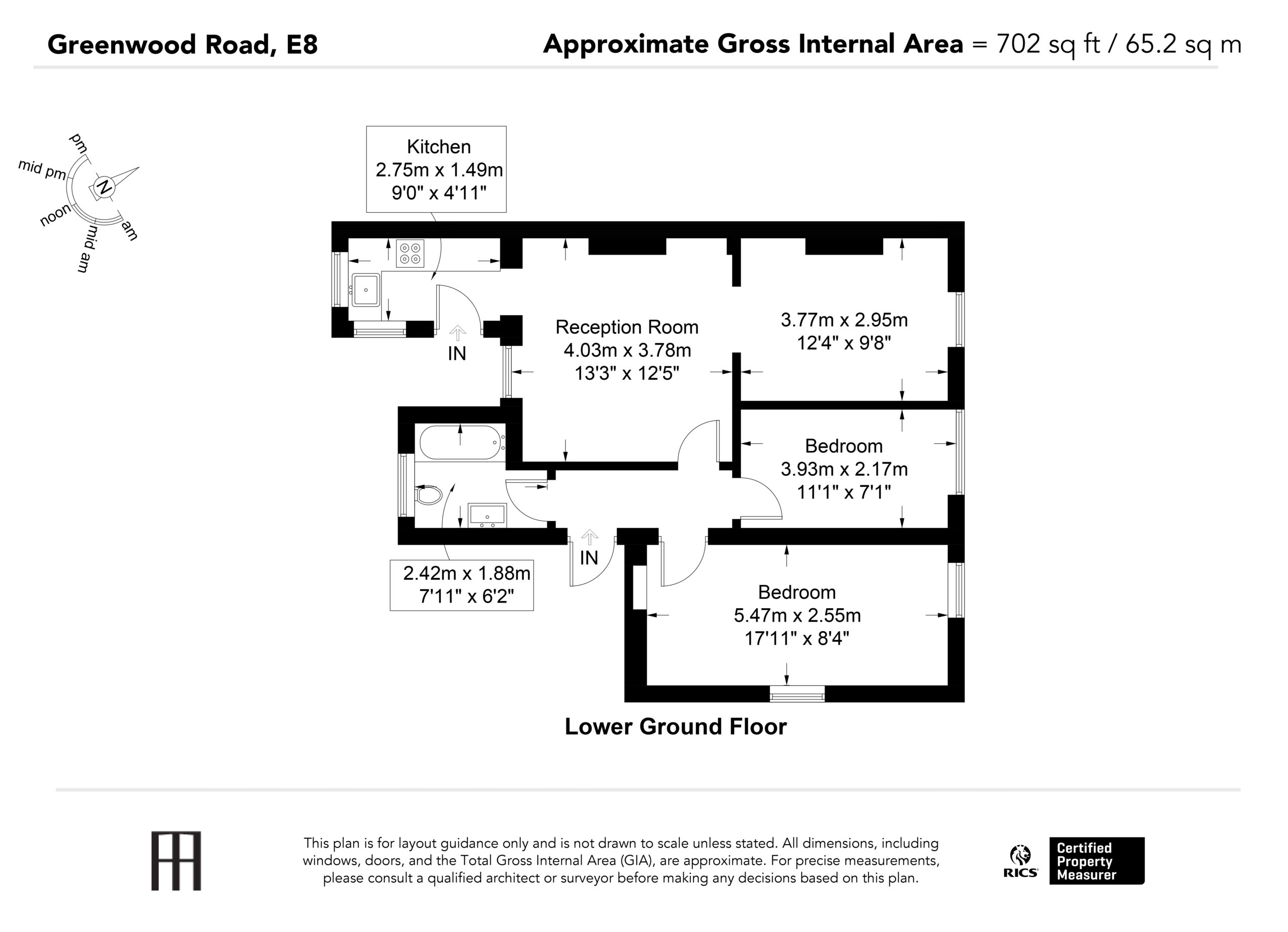 Greenwood Road, Hackney floorplan